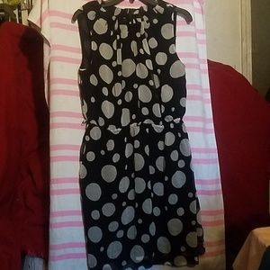 Black Polk dot dress